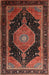 Traditional Rust Pink Medallion Rug, tr1652