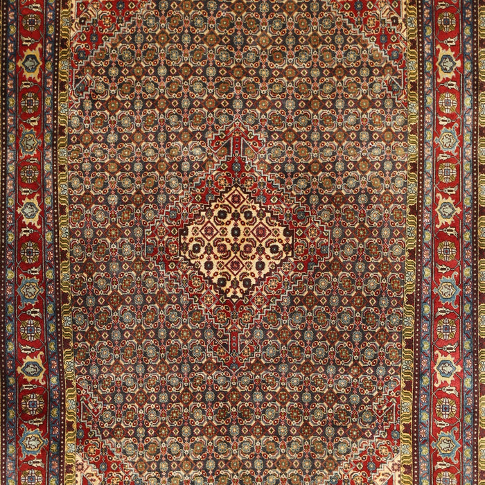 Traditional Saffron Red Persian Rug, tr1654