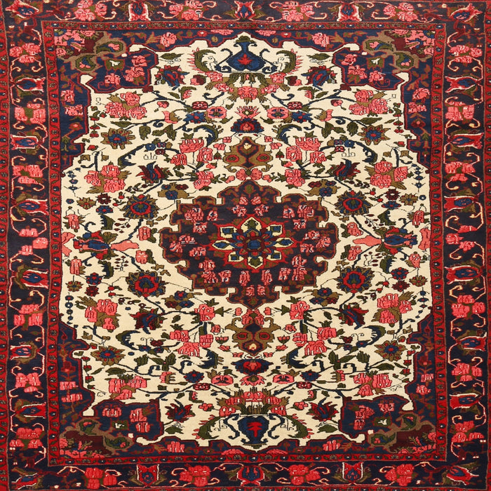 Round Machine Washable Traditional Saffron Red Rug, wshtr1656