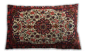 Traditional Classic Rectangular Saffron Red Lumbar Throw Pillow, 13 inch by 19 inch, lbtr1656