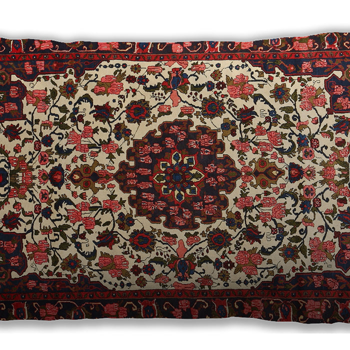 Traditional Classic Rectangular Saffron Red Lumbar Throw Pillow, 13 inch by 19 inch, lbtr1656
