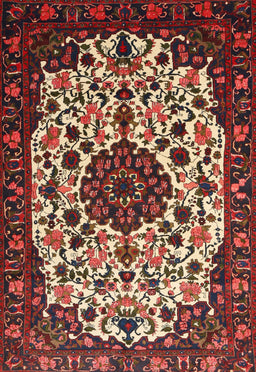 Machine Washable Traditional Saffron Red Rug, wshtr1656