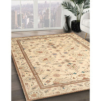 Traditional Sun Yellow Persian Rug, tr1657