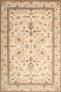 Machine Washable Traditional Sun Yellow Rug, wshtr1657