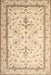 Machine Washable Traditional Sun Yellow Rug, wshtr1657