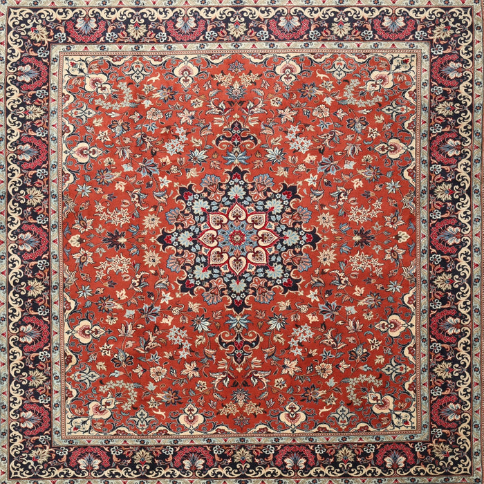 Square Traditional Red Persian Rug, tr1659