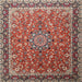 Square Traditional Red Persian Rug, tr1659