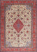 Machine Washable Traditional Tan Brown Rug, wshtr1660