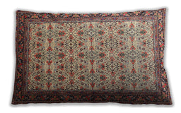 Traditional Classic Rectangular Brown Lumbar Throw Pillow, 13 inch by 19 inch, lbtr1662
