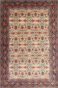 Machine Washable Traditional Brown Rug, wshtr1662