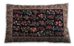 Traditional Classic Rectangular Dark Almond Brown Lumbar Throw Pillow, 13 inch by 19 inch, lbtr1664