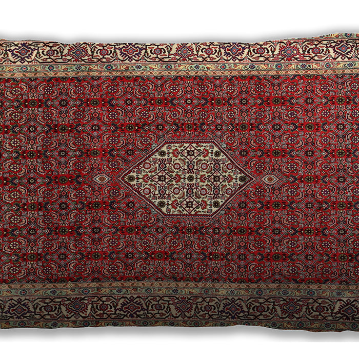 Traditional Classic Rectangular Tomato Red Lumbar Throw Pillow, 13 inch by 19 inch, lbtr1665