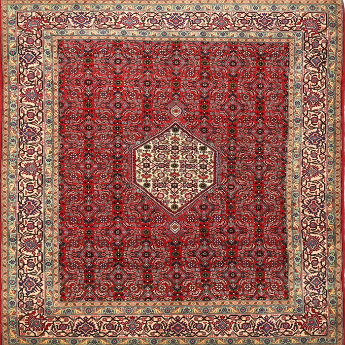 Square Traditional Red Persian Rug, tr1665