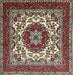 Machine Washable Traditional Sand Brown Rug, wshtr1666