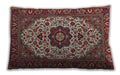 Traditional Classic Rectangular Saffron Red Lumbar Throw Pillow, 13 inch by 19 inch, lbtr1667