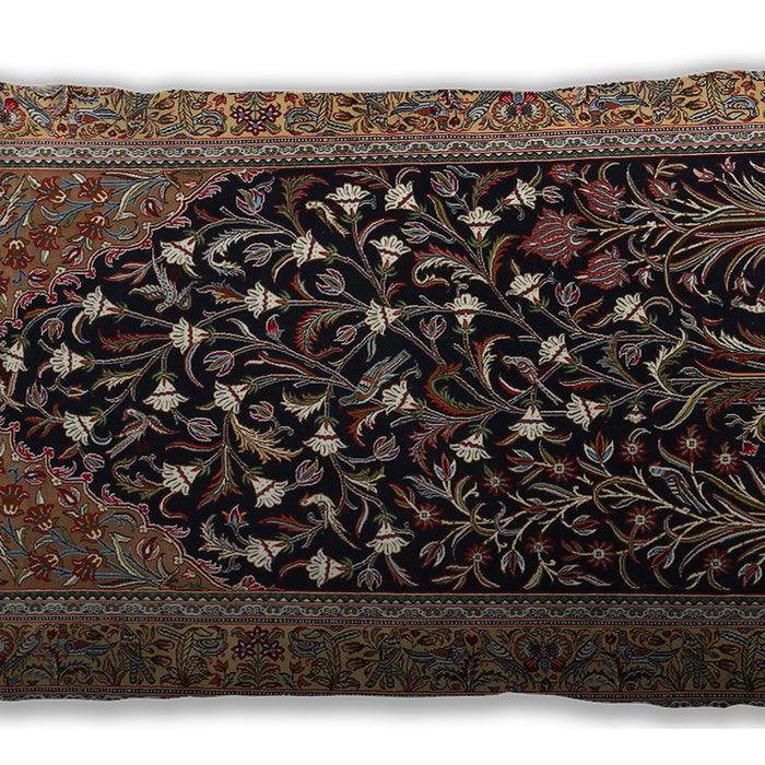 Traditional Classic Rectangular Dark Almond Brown Lumbar Throw Pillow, 13 inch by 19 inch, lbtr1668