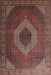 Traditional Orange Salmon Pink Medallion Rug, tr1669