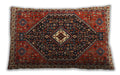 Traditional Classic Rectangular Saffron Red Lumbar Throw Pillow, 13 inch by 19 inch, lbtr1670