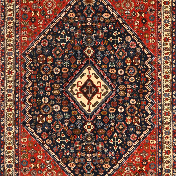Machine Washable Traditional Saffron Red Rug, wshtr1670