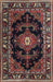 Machine Washable Traditional Dark Almond Brown Rug, wshtr1672