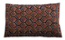 Traditional Classic Rectangular Dark Almond Brown Lumbar Throw Pillow, 13 inch by 19 inch, lbtr1673