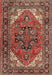 Traditional Saffron Red Persian Rug, tr1674