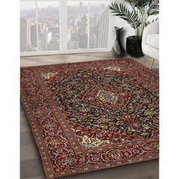 Traditional Red Persian Rug in Family Room, tr1675