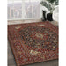 Traditional Red Persian Rug in Family Room, tr1675