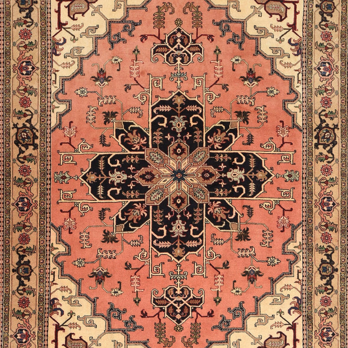 Traditional Dark Sienna Brown Persian Rug, tr1676