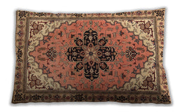Traditional Classic Rectangular Dark Sienna Brown Lumbar Throw Pillow, 13 inch by 19 inch, lbtr1676
