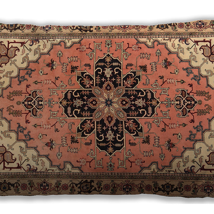 Traditional Classic Rectangular Dark Sienna Brown Lumbar Throw Pillow, 13 inch by 19 inch, lbtr1676
