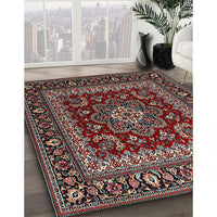 Traditional Deep Red Persian Rug, tr1677