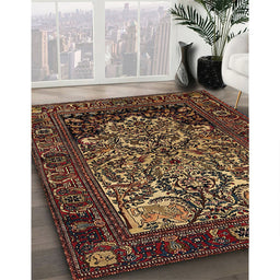 Traditional Red Persian Rug in Family Room, tr1679