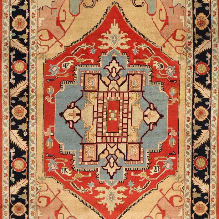 Machine Washable Traditional Sand Brown Rug, wshtr1682