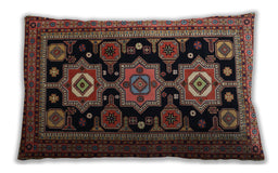 Traditional Classic Rectangular Dark Almond Brown Lumbar Throw Pillow, 13 inch by 19 inch, lbtr1683