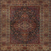 Square Traditional Red Persian Rug, tr1686