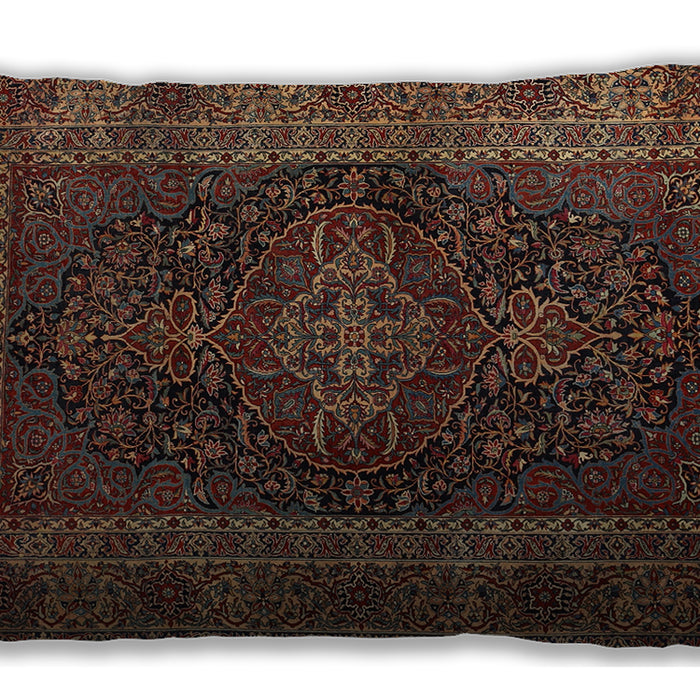 Traditional Classic Rectangular Red Lumbar Throw Pillow, 13 inch by 19 inch, lbtr1686