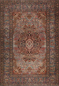 Machine Washable Traditional Dark Almond Brown Rug, wshtr1687