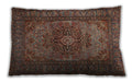 Traditional Classic Rectangular Dark Almond Brown Lumbar Throw Pillow, 13 inch by 19 inch, lbtr1687