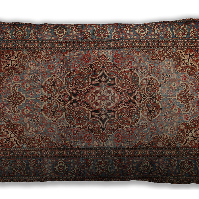 Traditional Classic Rectangular Dark Almond Brown Lumbar Throw Pillow, 13 inch by 19 inch, lbtr1687
