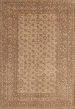 Machine Washable Traditional Sand Brown Rug, wshtr1689