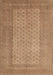 Machine Washable Traditional Sand Brown Rug, wshtr1689