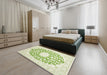 Machine Washable Traditional Gold Rug in a Bedroom, wshtr168