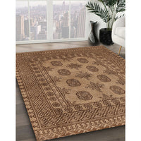 Traditional Saddle Brown Southwestern Rug, tr1690