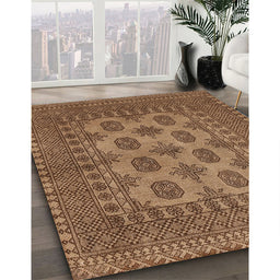 Traditional Saddle Brown Southwestern Rug in Family Room, tr1690