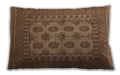 Traditional Classic Rectangular Saddle Brown Lumbar Throw Pillow, 13 inch by 19 inch, lbtr1690