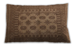 Traditional Classic Rectangular Saddle Brown Lumbar Throw Pillow, 13 inch by 19 inch, lbtr1690