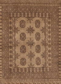 Machine Washable Traditional Saddle Brown Rug, wshtr1690