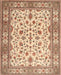 Machine Washable Traditional Red Rug, wshtr1691