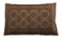 Traditional Classic Rectangular Saddle Brown Lumbar Throw Pillow, 13 inch by 19 inch, lbtr1692